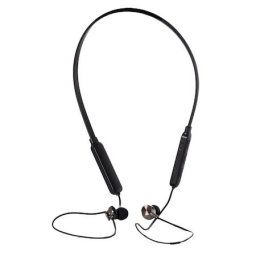 Casti Spacer wireless pentru smartphone SPBH-SPORTY, intraauriculare cu fir de legatura, microfon pe fir, Bluetooth 5.0, Negru
