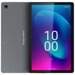 Tableta Kruger&Matz Eagle 1075, Procesor Unisoc Tiger T618 Octa-Core, Ecran IPS 10.4", 6GB RAM, 128GB Flash, 5MP+8MP, Wi-Fi, 4G, Android 13, Gri