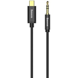 Cablu Baseus Yiven Cablu audio USB-C la mini jack 3,5mm, 1,2m (negru)