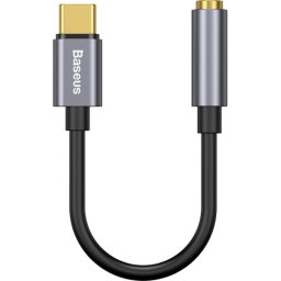 Adaptor Audio Baseus USB Type-C la 3.5 mm L54, 0.09 m, CATL54-0G, Gri