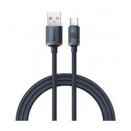 Cablu Date si Incarcare USB-A - USB-C Baseus Crystal Shine Series, 100W, 1.2m, Negru