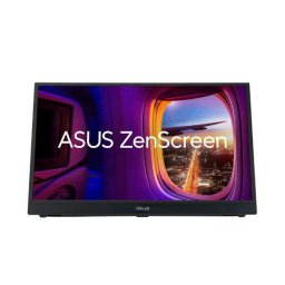 Monitor Portabil IPS LED Asus ZenScreen 15.6" MB166CR, Full HD (1920 x 1080), USB-C, Negru