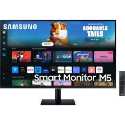 Monitor VA LED Samsung 27" LS27DM500EUXDU, Full HD (1920 x 1080), Boxe, Bluetooth, HDMI, 4 ms, Negru