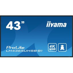 Ecran Profesional IPS LED iiyama ProLite 42.5" LH4365UHSB-B1, UHD (3840 x 2160), HDMI, DisplayPort, Boxe, Negru
