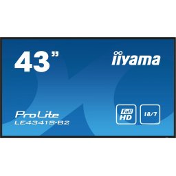 Display Profesional IPS LED Iiyama 42.5" LE4341S-B2, Full HD (1920 x 1080), VGA, HDMI, Boxe, Negru