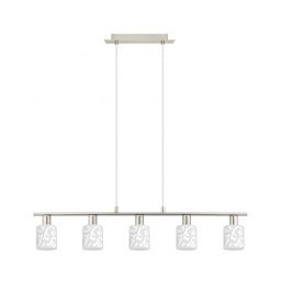 Lustră LED pe cablu Eglo MY CHOICE 5xE14/4W/230V crom/alb