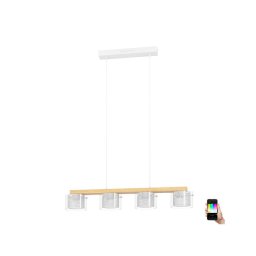 Lustră LED RGBW dimabilă pe cablu Eglo 900881 PORTICO-Z 4xLED/3,7W/230V