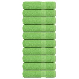 Prosoape de baie 10buc Verde mere 100x150cm 360g/m² 100% bumbac GartenMobel Dekor