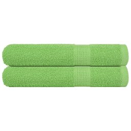 Prosoape 2 buc Verde mere 100x200 cm 360 g/m² 100% bumbac GartenMobel Dekor