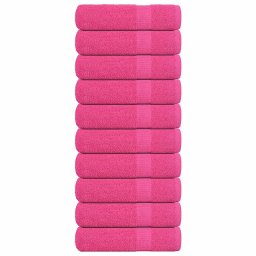 Prosoape de mana 10 buc roz 50x100 cm 360 g/m² 100% bumbac GartenMobel Dekor