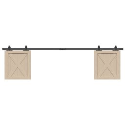 Set usi glisante pentru dulap 200 cm otel carbon GartenMobel Dekor