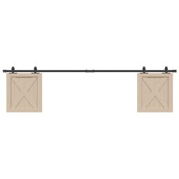 Set usi glisante pentru dulap 213 cm otel carbon GartenMobel Dekor