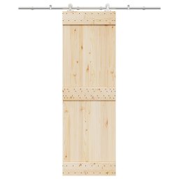 Set piese pentru usa glisanta, argintiu, 200 cm otel inoxidabil GartenMobel Dekor