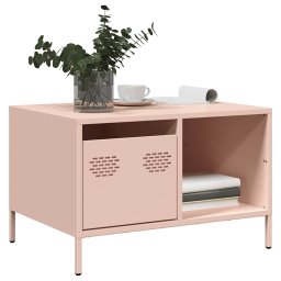 Masuta de cafea, roz, 68,5x50x43,5 cm, otel laminat la rece GartenMobel Dekor