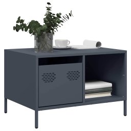 Masuta de cafea, antracit, 68,5x50x43,5cm, otel laminat la rece GartenMobel Dekor