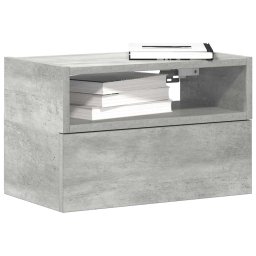 Noptiere de perete, 2 buc., gri beton, 45x26x28,5 cm GartenMobel Dekor