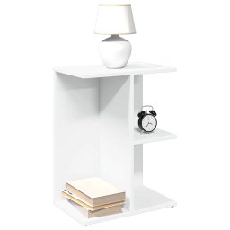 Noptiera, alb, 46,5x29x61 cm, lemn compozit GartenMobel Dekor