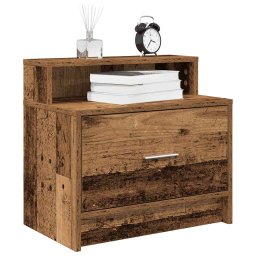 Noptiere cu sertar 2 buc lemn vechi 51x31x47 cm GartenMobel Dekor