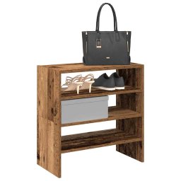 Rafturi pentru pantofi 2 buc Lemn vechi stivuibil 60x30x30,5 cm GartenMobel Dekor