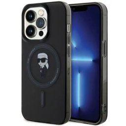 Husa Karl Lagerfeld IML Ikonik MagSafe case for iPhone 15 Pro - black