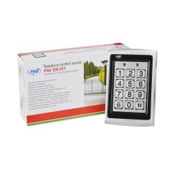 Tastatura control acces PNI DK101 stand alone antivandal cu cititor de card exterior si interior IPX6