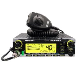 Statie radio President George II ASC, AM/FM/LSB/USB, Roger Beep, filtre NB, ANL, NRC, Port USB, ecran multicolor, 12V