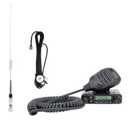Pachet Statie radio UHF PNI Escort HP 446, 199 canale si Antena PNI UF500 cu cablu