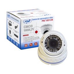 Camera supraveghere video PNI 1001CM lentila varifocala, 1000 TVL 960H pt. interior si exterior IR 30 m