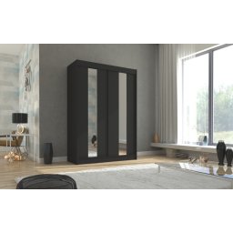 Dulap cu usi glisante si oglinda 150x215 cm, Balton, ADRK Furniture