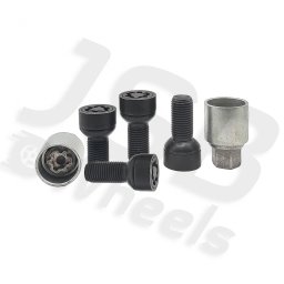 Set prezoane antifurt negre Starlock M14x1.5 ZA E cu 2 chei