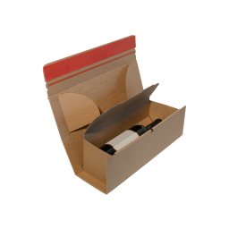 Cutie de carton sticle vin cu autoformare, cu banda dublu adeziva, cutii winebox 75x75x305