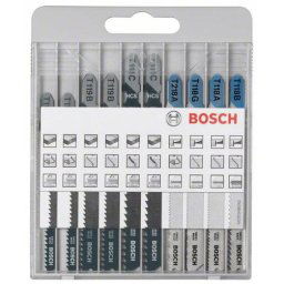 Set de panze de fierastrau pentru lemn si metal, lungime 83-100 mm, 10 buc