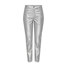 ONLY Pantaloni Onlemily Hw Str Ank Faux Metal Pnt 15325113 14-5002 TCX silver
