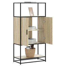 Dulapuru Stejar Sonoma 68x35x139 cm lemn si metal prelucrat GartenMobel Dekor