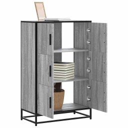 Dulap nalt gri Sonoma 68x35x106,5 cm lemn prelucrat GartenMobel Dekor