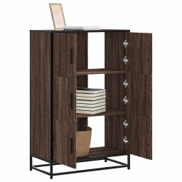 Dulapuru stejar maro 68x35x106,5 cm lemn si metal prelucrat GartenMobel Dekor