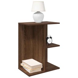 Noptiere 2 buc Stejar maro 46,5x29x61 cm Lemn prelucrat GartenMobel Dekor