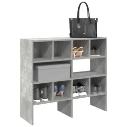 Rafturi de pantofi 2 buc stivuibile beton gri 89,5x30x40 cm GartenMobel Dekor