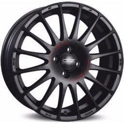 Jante aliaj OZ SUPERTURISMO GT MATT BLACK RED LETTERING 7X17-4x100-CB:-ET:44