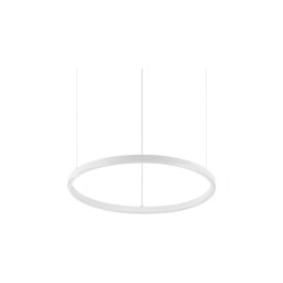Ideal Lux - Lustră LED suspendată pe cablu ORACLE SLIM, 28 W, 230 V, 3000 K, Ø 50 cm, albă