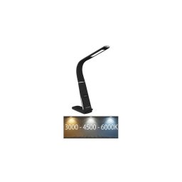Lampă de birou dimmabilă LORD EVO LED/8W/230V, cu încărcare wireless, neagră