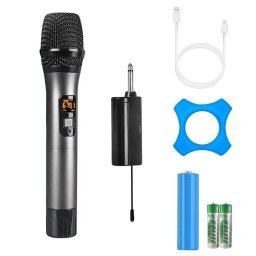 Microfon profesional Wireless dinamic UHF cu mini receptor portabil