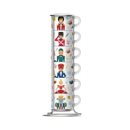 Set 6 cesti espresso cu stativ Bialetti spargatorul de nuci