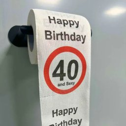 Hartie igienica amuzanta Aniversare 40 de ani