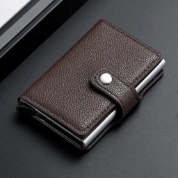 Portofel maro Slim RFID