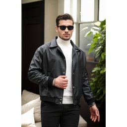 91831 Dewberry Mens Oversize Jacket-BLACK