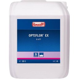 Detergent profesional BUZIL Optiflor EX G 477 G477-0010, 10 litri, pH 6.5~7.5, curatenia de baza a textilelor cu fir natural sau sintetic si a mobilierului tapitat