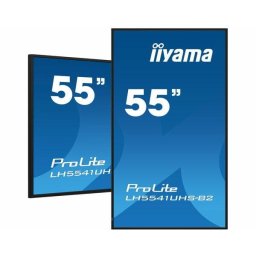 Ecran Profesional IPS LED iiyama ProLite 54.6" LH5541UHS-B2, UHD (3840 x 2160), VGA, HDMI, Boxe, Negru
