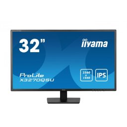 Monitor IPS LED Iiyama 31.5" X3270QSU-B1, QHD (2560 x 1440), HDMI, DisplayPort, Boxe, 100 Hz, 3 ms, Negru