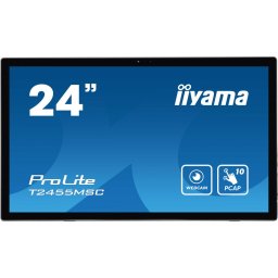 Monitor IPS LED iiyama PROLITE 21.5" T2236MSC-B3, Full HD (1920 x 1080), VGA, HDMI, DisplayPort, Touchscreen, Boxe, Negru